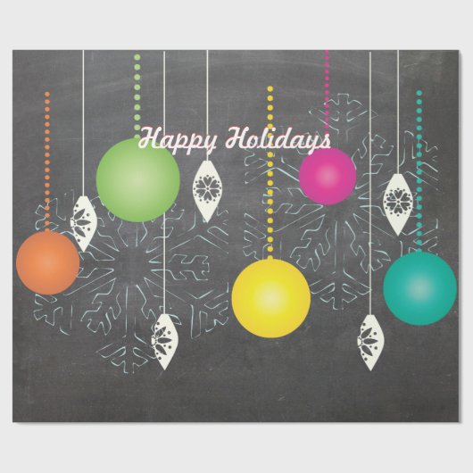 prettige feestdagen kerstpapier met kerstinslag cadeaupapier (Vlak)