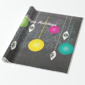 prettige feestdagen kerstpapier met kerstinslag cadeaupapier (Uitgerold)