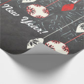 prettige feestdagen kerstpapier met kerstinslag cadeaupapier (Hoek)