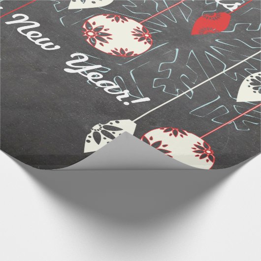 prettige feestdagen kerstpapier met kerstinslag cadeaupapier (Hoek)