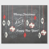 prettige feestdagen kerstpapier met kerstinslag cadeaupapier (Vlak)