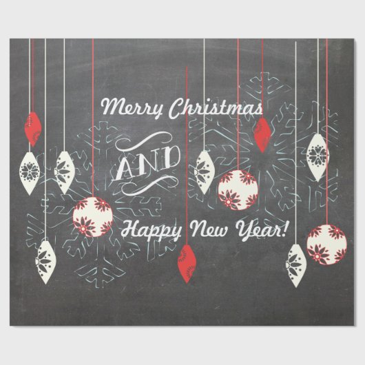 prettige feestdagen kerstpapier met kerstinslag cadeaupapier (Vlak)