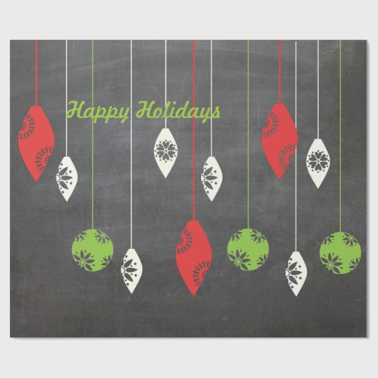 prettige feestdagen kerstpapier met kerstinslag cadeaupapier (Vlak)