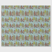 prettige feestdagen kerstpapier voor Beren Cadeaupapier (Vlak)
