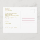 prettige feestdagen kerstPassen getrouwd Aangepast Briefkaart (Achterkant)