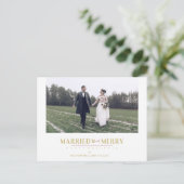 prettige feestdagen kerstPassen getrouwd Aangepast Briefkaart (Staand voorkant)
