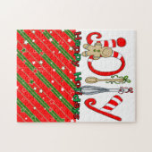 Prettige feestdagen Kerstpuzzel Legpuzzel (Horizontaal)