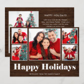 prettige feestdagen | Kerstraster, foto-raster Feestdagenkaart (Voorkant / Achterkant)