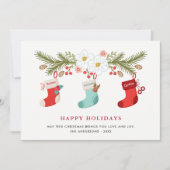 prettige feestdagen kerstresten 3 Familienamen Feestdagenkaart (Voorkant)