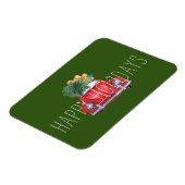 prettige feestdagen  kerstrode auto magneet (Linkerzijde)