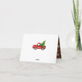 prettige feestdagen kerstrood Boerderij Truck 3 Fo (Achterkant)