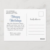 prettige feestdagen kerstrood Boerderij Truck 3 Fo Briefkaart (Achterkant)