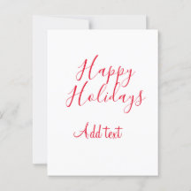 Prettige feestdagen Kerstrood kalligrafie simpel m