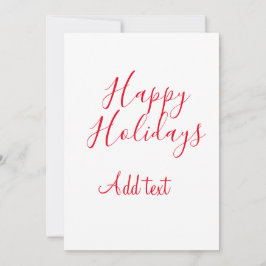 Prettige feestdagen Kerstrood kalligrafie simpel m Feestdagenkaart