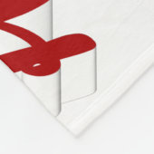 prettige feestdagen kerstscript Reindeer Fleece Deken (Hoek)