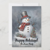 Prettige feestdagen Kerstsneeuwpop8, Kaart (Voorkant)