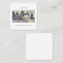 prettige feestdagen kerstsnowy Cottage nieuw thuis