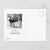 Prettige feestdagen Kerststad | Foto vakantie Kaar (Achterkant)