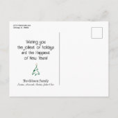 Prettige feestdagen Kerststal Moderne Krans \ (Achterkant)