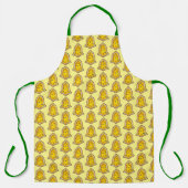 prettige feestdagen kerstsuiker Cookie Yellow Bell Schort (Voorkant)