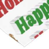 prettige feestdagen kersttypografie tafelkleed (Gekanteld)