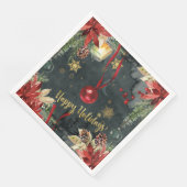 Prettige feestdagen Kerstvakantie Splendor Servet (Hoek)