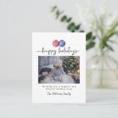 Prettige feestdagen Kerstversiering (Staand voorkant)