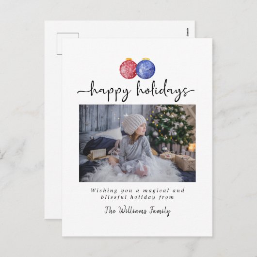 Prettige feestdagen Kerstversiering (Voorkant / Achterkant)