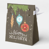 prettige feestdagen kerstversiering bedankdoosjes (Achterkant)