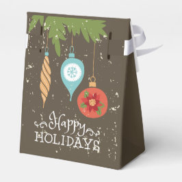 prettige feestdagen kerstversiering bedankdoosjes