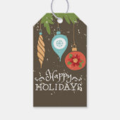 prettige feestdagen kerstversiering cadeaulabel (Voorkant)