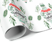 prettige feestdagen kerstversiering cadeaupapier (Rol Hoek)