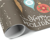 prettige feestdagen kerstversiering cadeaupapier (Rol Hoek)