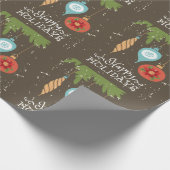 prettige feestdagen kerstversiering cadeaupapier (Hoek)