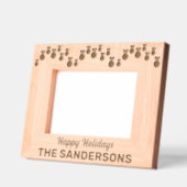 Prettige feestdagen Kerstversiering Custom Name Gegraveerde Lijstjes (Links)