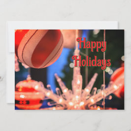 Prettige feestdagen Kerstversiering en Feestdagenkaart