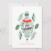 prettige feestdagen kerstversiering feestdagenkaart (Voorkant)