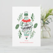 prettige feestdagen kerstversiering feestdagenkaart (Staand voorkant)