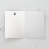 Prettige feestdagen kerstversiering kaart (Binnen)