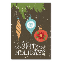 prettige feestdagen kerstversiering kaart