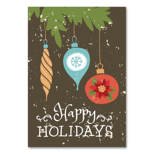 prettige feestdagen kerstversiering kaart (Achterkant)