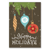 prettige feestdagen kerstversiering kaart (Voorkant)