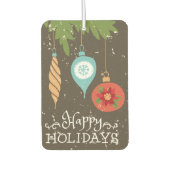 prettige feestdagen kerstversiering luchtverfrisser (Voorkant)