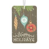 prettige feestdagen kerstversiering luchtverfrisser (Achterkant)