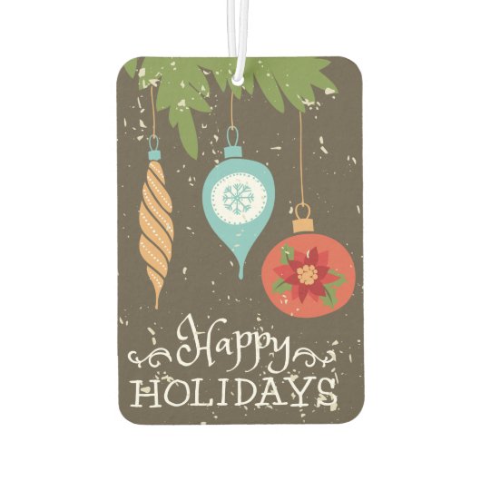 prettige feestdagen kerstversiering luchtverfrisser (Achterkant)