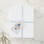 prettige feestdagen | kerstversiering met moussere cadeaulabel (Met Touw)