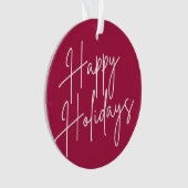 PRETTIGE FEESTDAGEN KERSTVERSIERING ORNAMENT (voorkant)