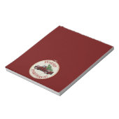 prettige feestdagen! kerstwagen notitieblok (Linkerzijde)