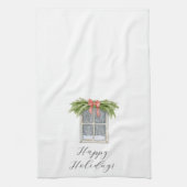 prettige feestdagen  keukenhanddoek (Verticaal)