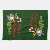 prettige feestdagen keukenhanddoek (Horizontaal)